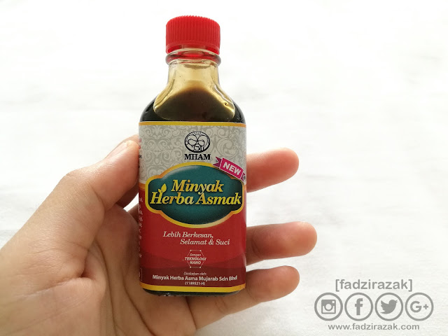 Minyak Herba Asmak Penawar Asma