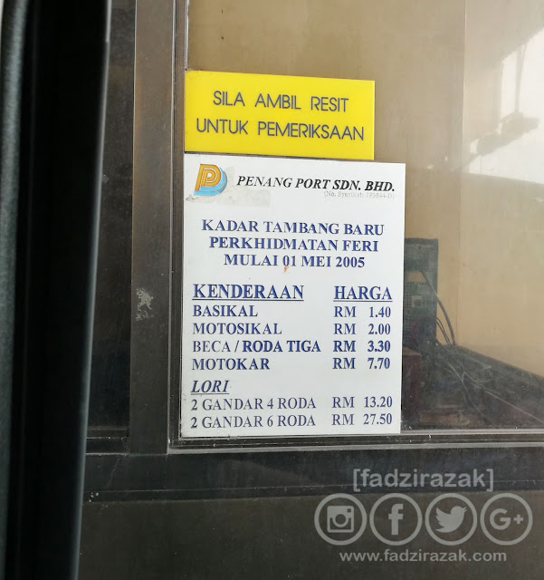 Harga Tiket Feri Ke Pulau Pinang