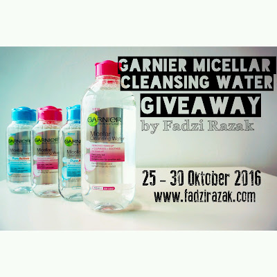 Giveaway Garnier Micellar Cleansing Water by Fadzi Razak