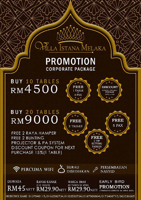 Buffet Ramadan Melaka 2019 - Villa Istana Melaka