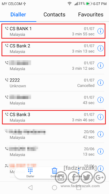 Telefon Bank Untuk Block Semua Kad ATM/Kad Kredit/Kad Debit