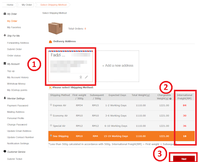 Update Address And Shipping Method