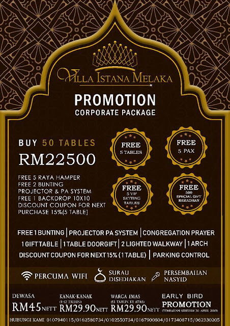 Buffet Ramadan Melaka 2019 - Villa Istana Melaka