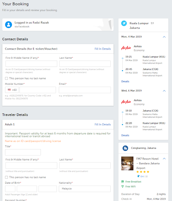 Flight + hotel packages Traveloka
