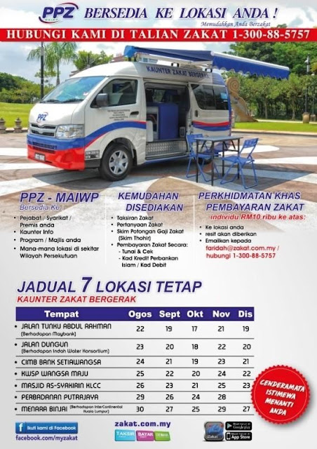 Kaunter Zakat Van Bergerak