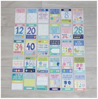 Personalized Milestone Pregnancy Cards