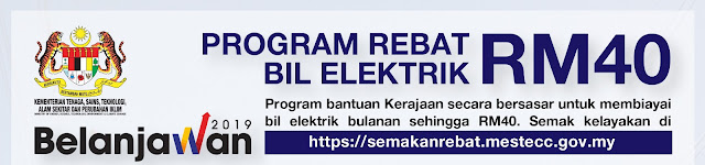 Program Rebat Bil Elektrik RM40