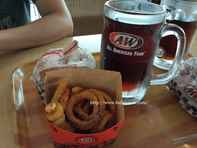 A&W Aloha Chicken Burger Combo