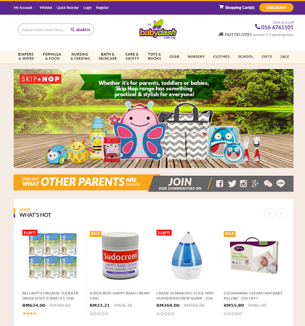 Babydash online website