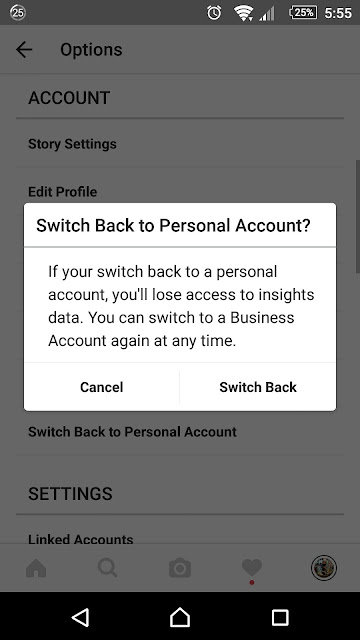 Cara Tukar Instagram Personal Kepada Instagram Bisnes
