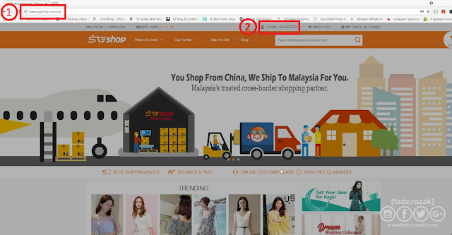Register website SGShop